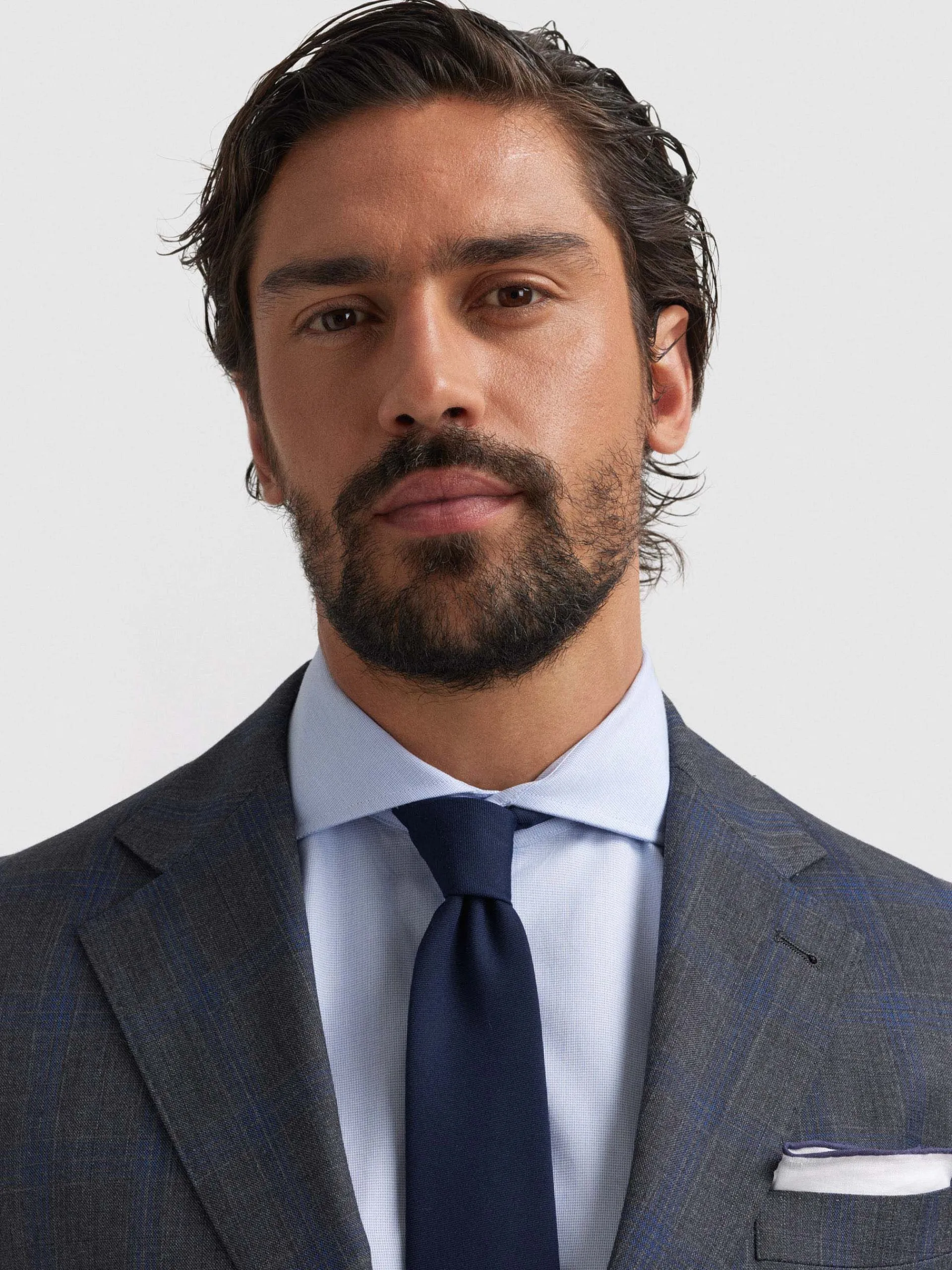 Trajes|Trajes-Alvaro Moreno AMERICANA NAPOLI GALES Gris