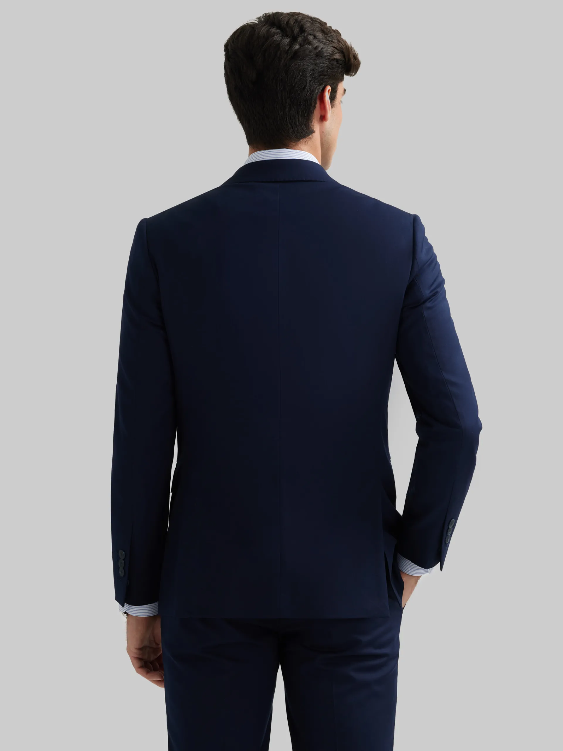 Trajes|Trajes-Alvaro Moreno AMERICANA PLAIN SLIM Azul Marino