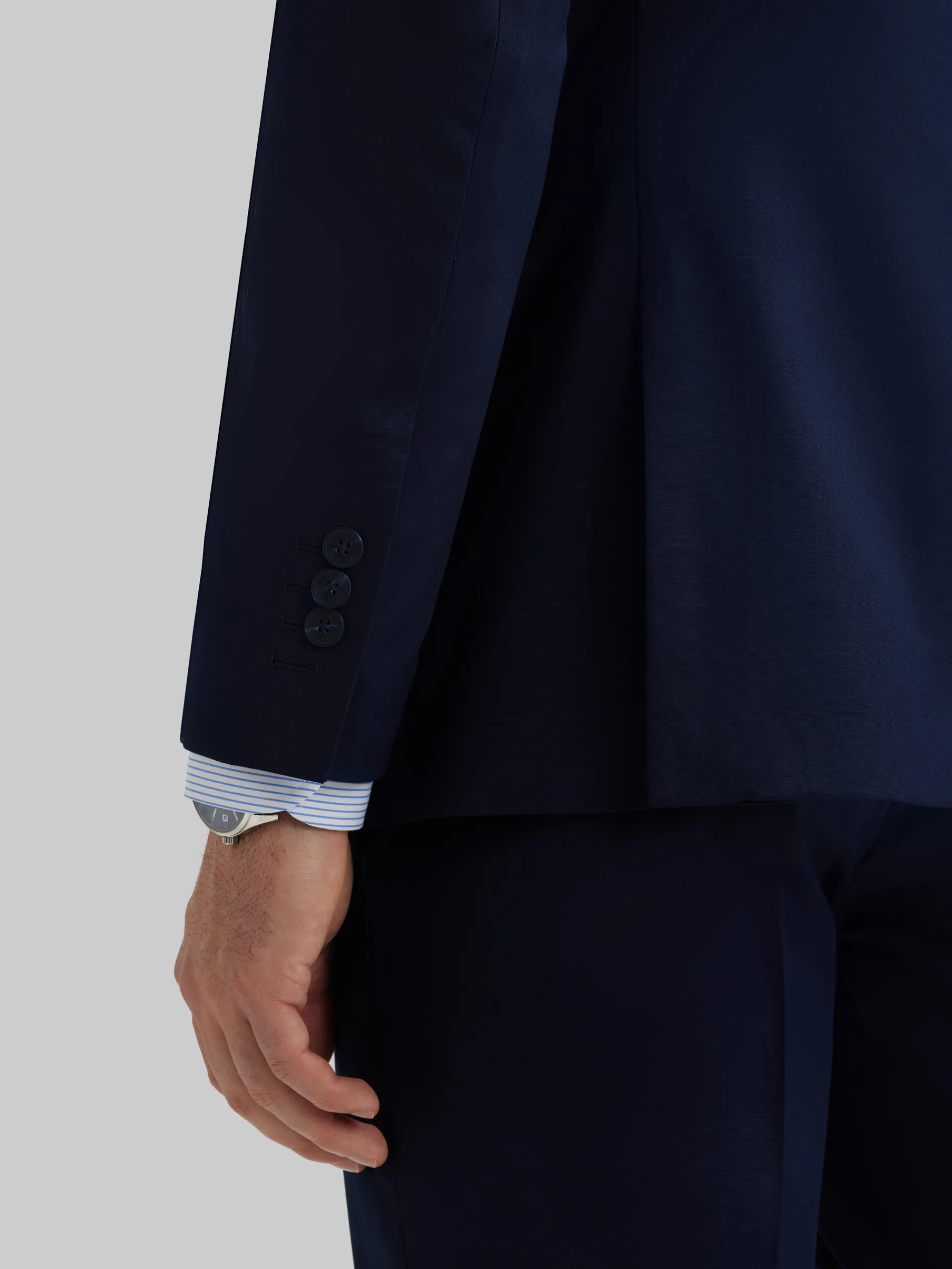 Trajes|Trajes-Alvaro Moreno AMERICANA PLAIN SLIM Azul Marino