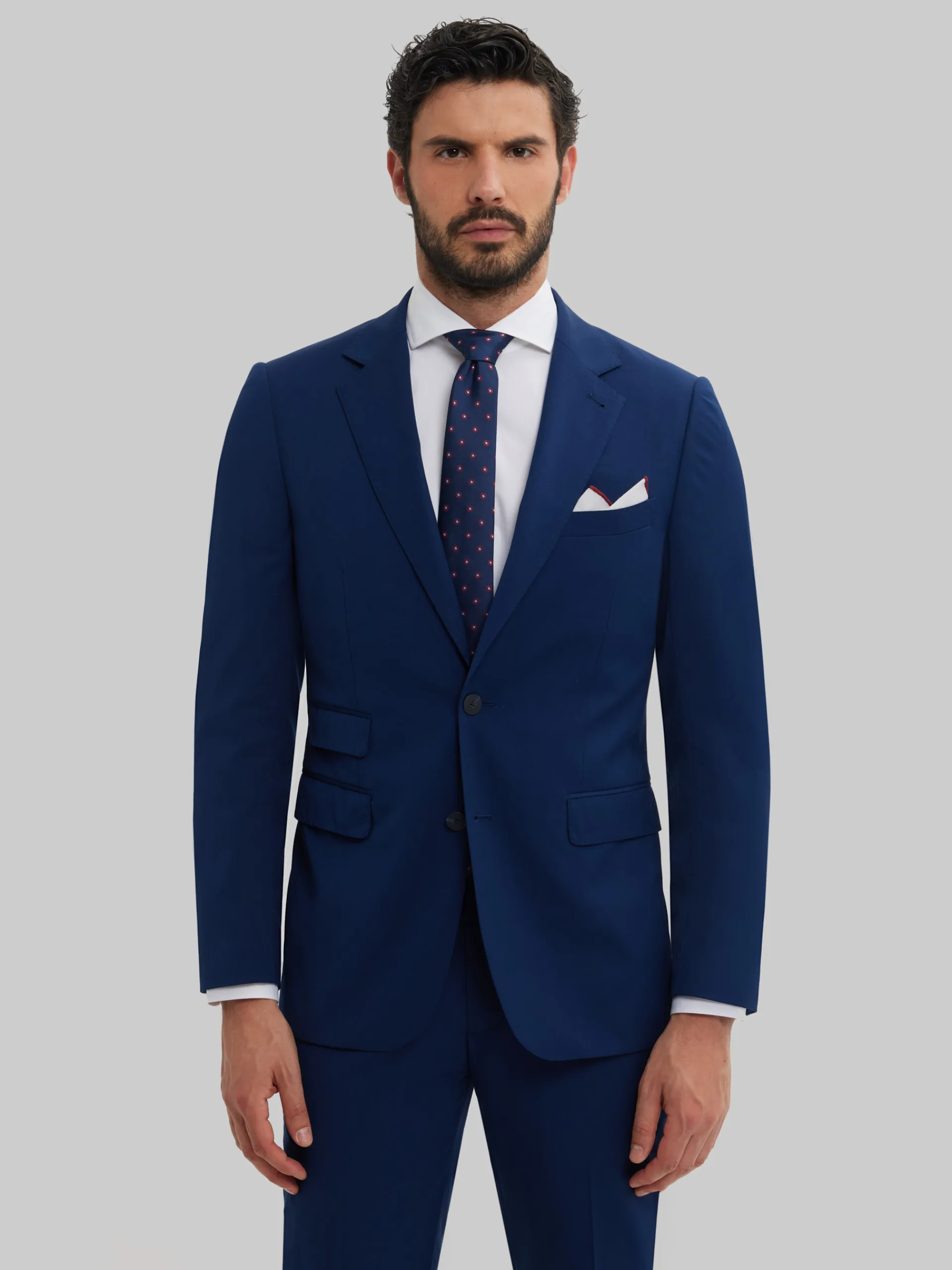 Trajes|Trajes-Alvaro Moreno AMERICANA PLAIN SLIM Azul