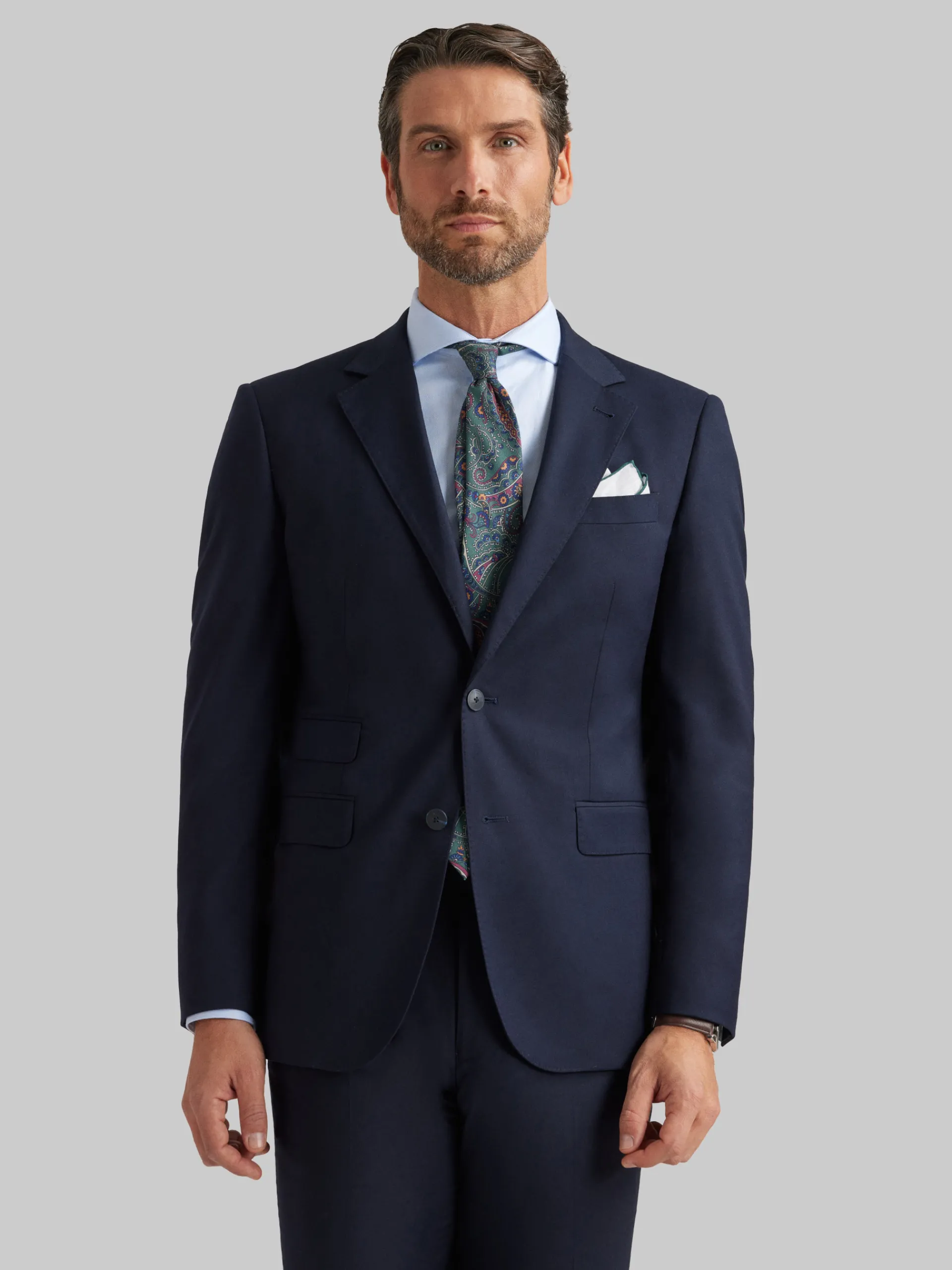 Trajes|Trajes-Alvaro Moreno AMERICANA TWILL Azul Marino