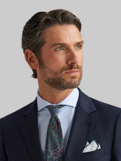 Trajes|Trajes-Alvaro Moreno AMERICANA TWILL Azul Marino