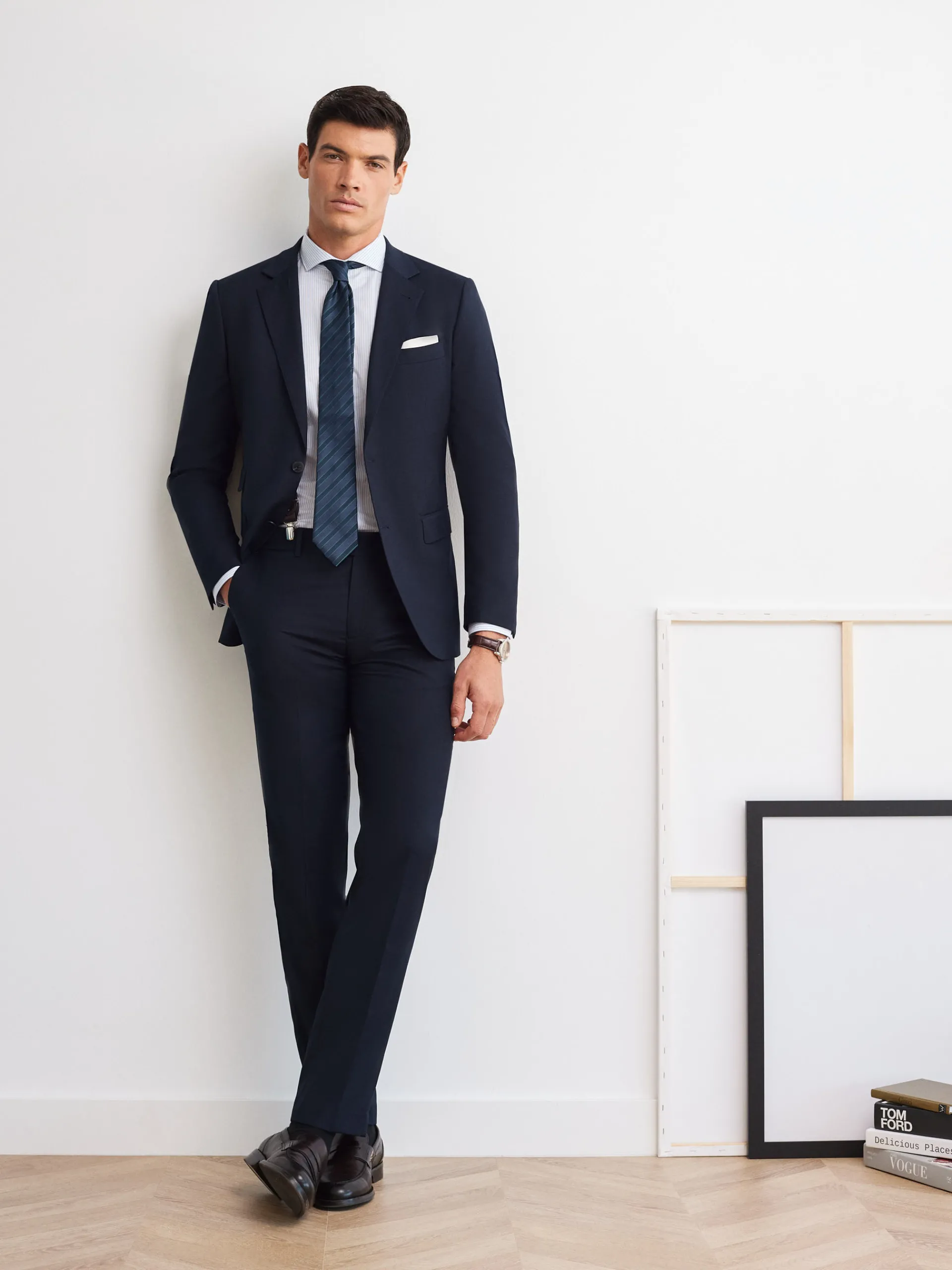 Trajes|Trajes-Alvaro Moreno AMERICANA TWILL Azul Marino