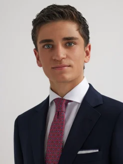 Trajes|Trajes-Alvaro Moreno AMERICANA TWILL CADETE Azul Marino