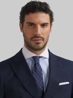 Trajes|Trajes-Alvaro Moreno AMERICANA TWILL CRUZADO Azul Marino