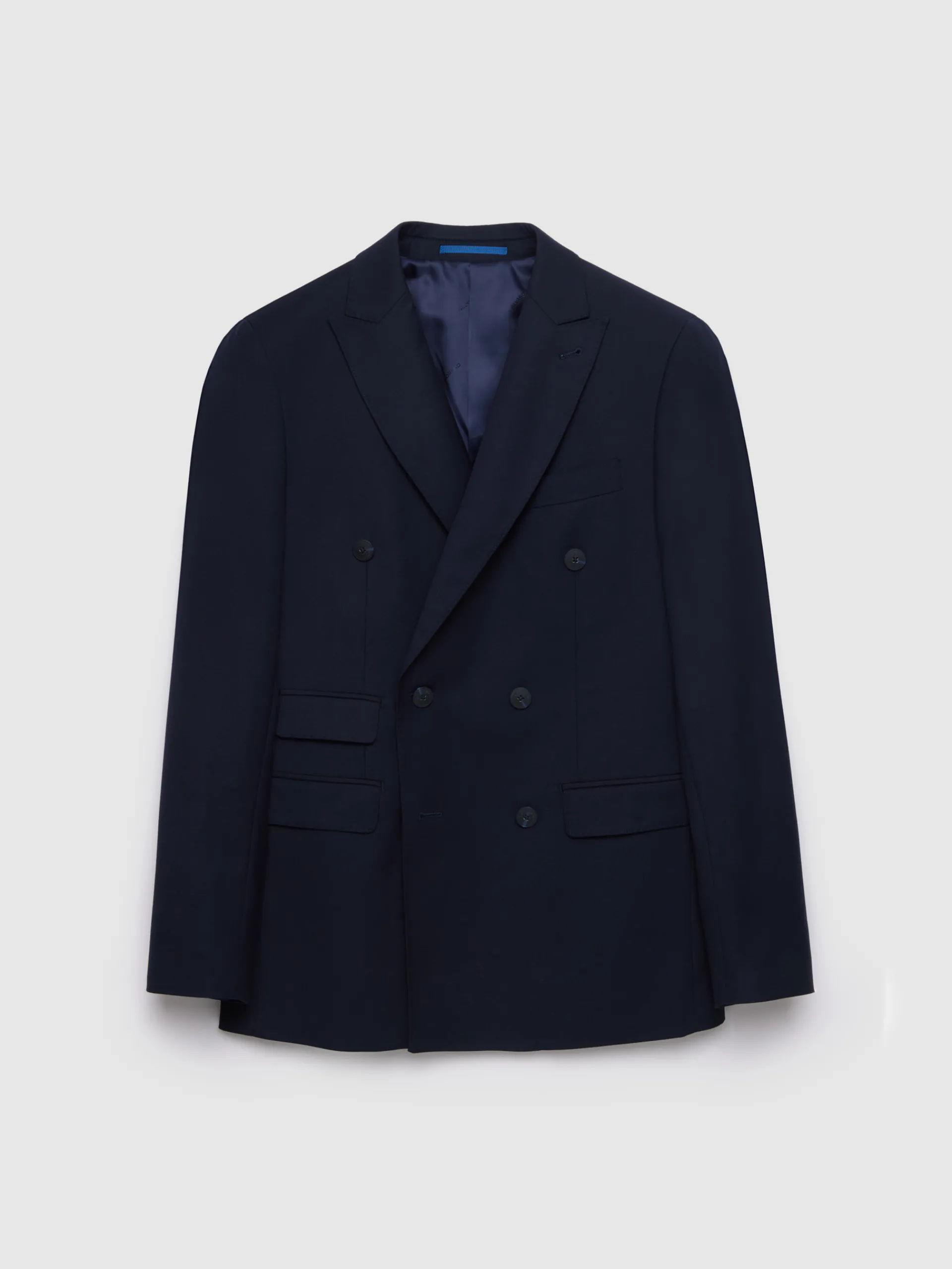 Trajes|Trajes-Alvaro Moreno AMERICANA TWILL CRUZADO Azul Marino