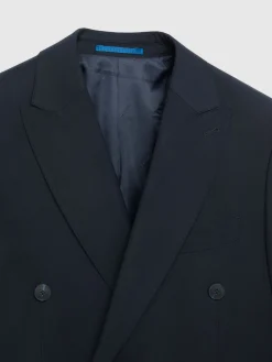 Trajes|Trajes-Alvaro Moreno AMERICANA TWILL CRUZADO Azul Marino