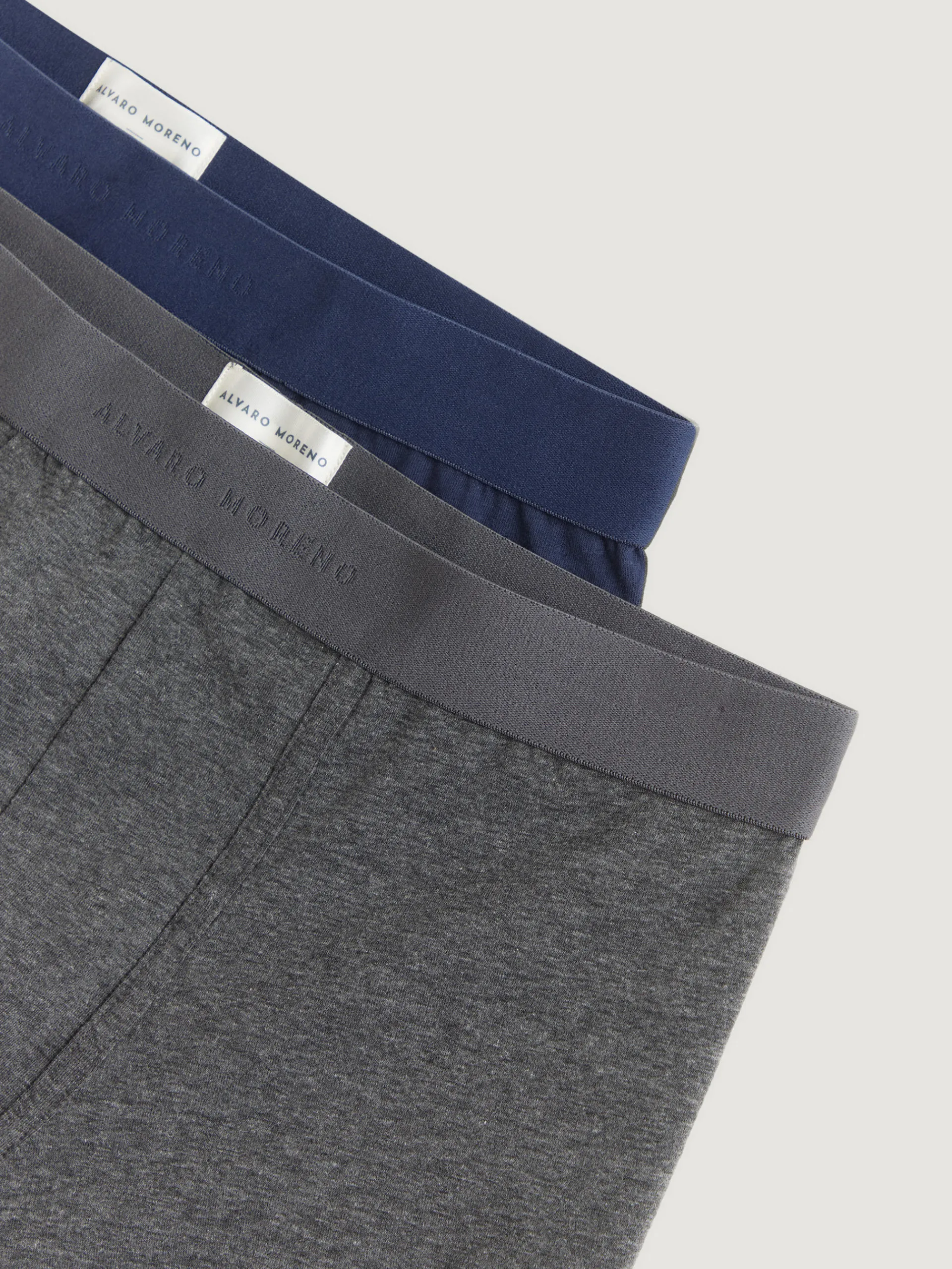 Ropa Interior-Alvaro Moreno BOXER BASIC Gris