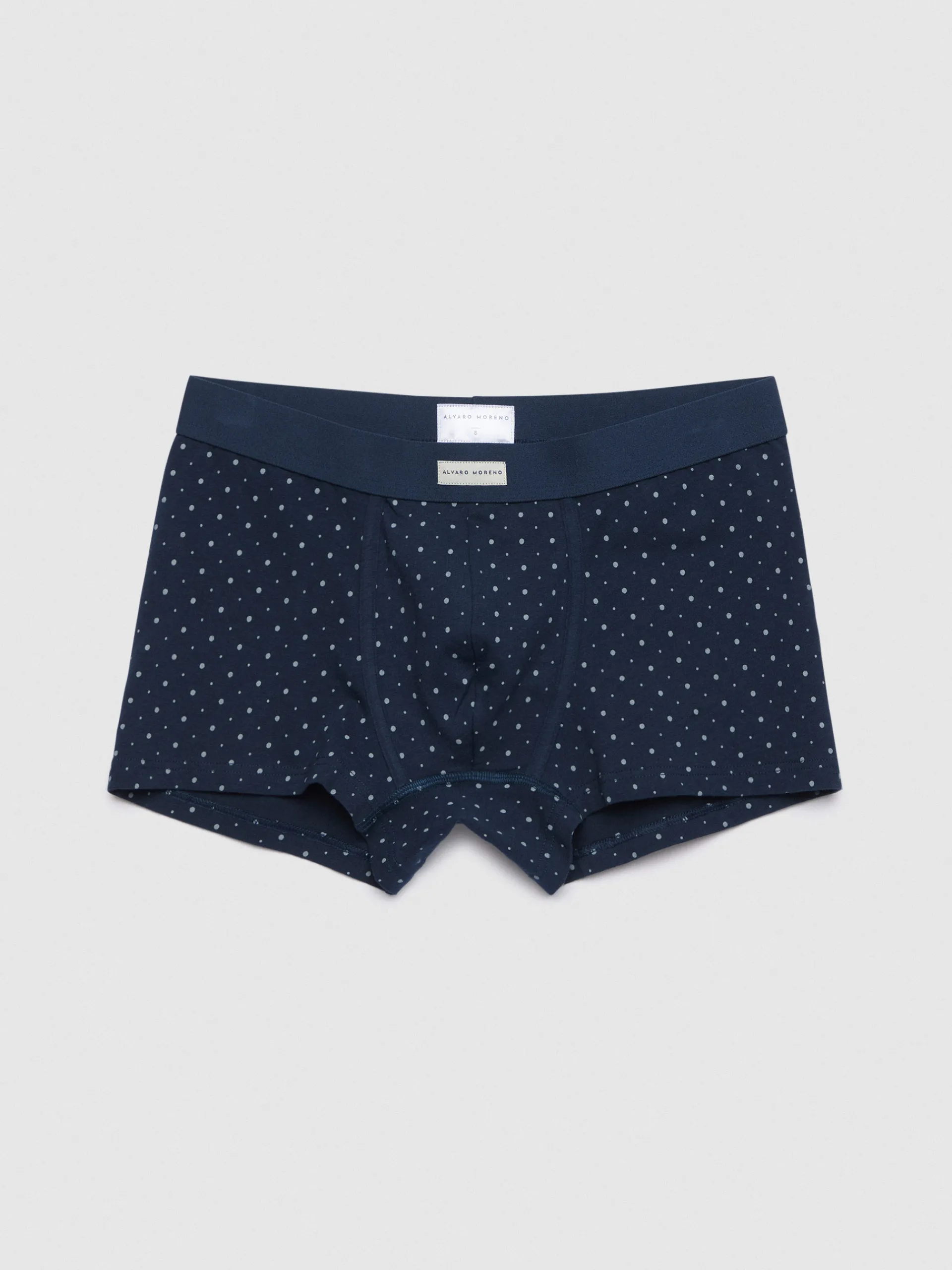 Ropa Interior-Alvaro Moreno BOXER DOTS Azul Marino