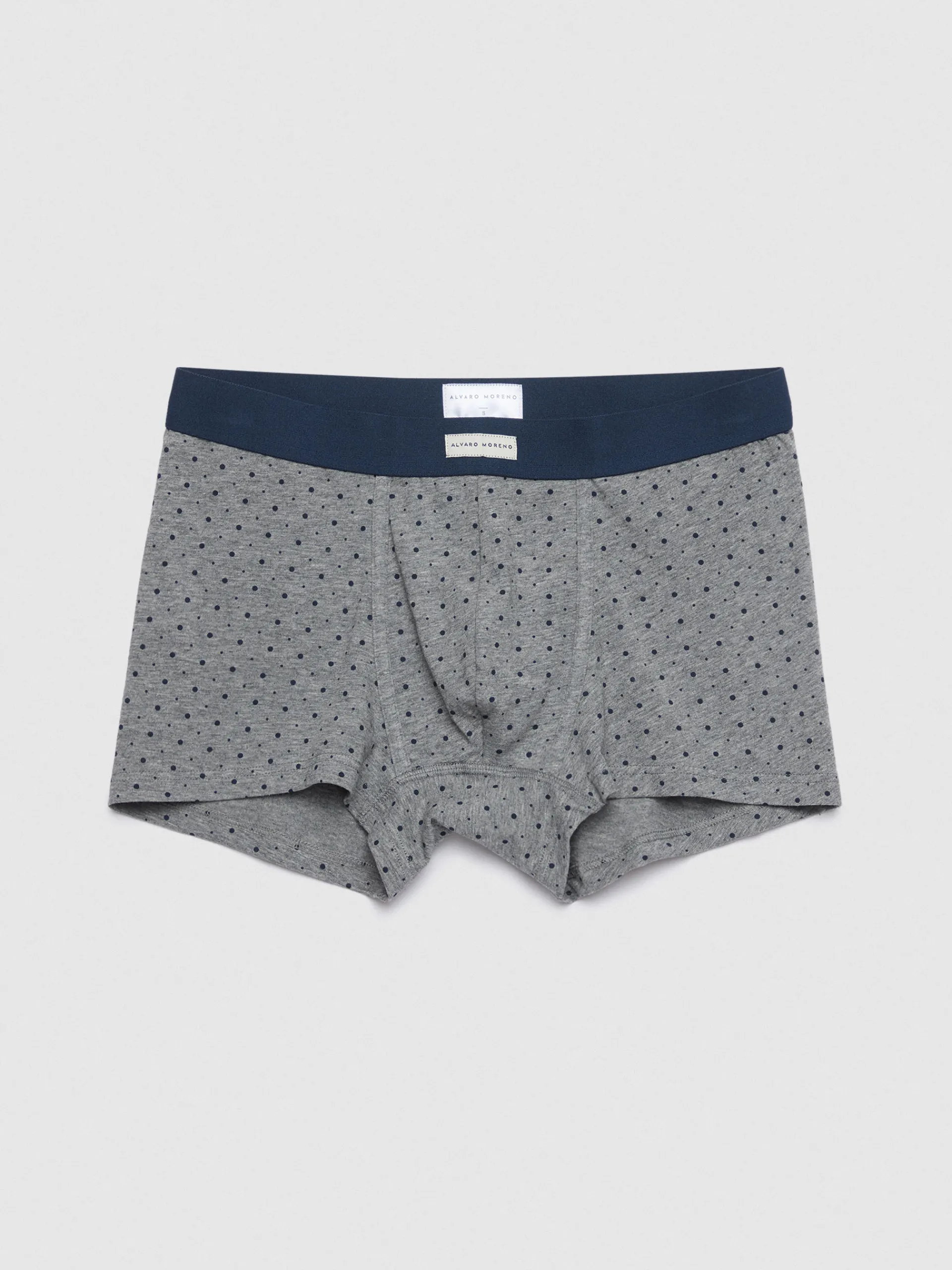 Ropa Interior-Alvaro Moreno BOXER DOTS Azul Marino