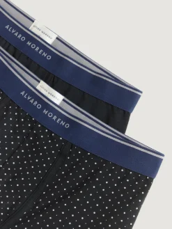 Ropa Interior-Alvaro Moreno BOXER DOTS Negro