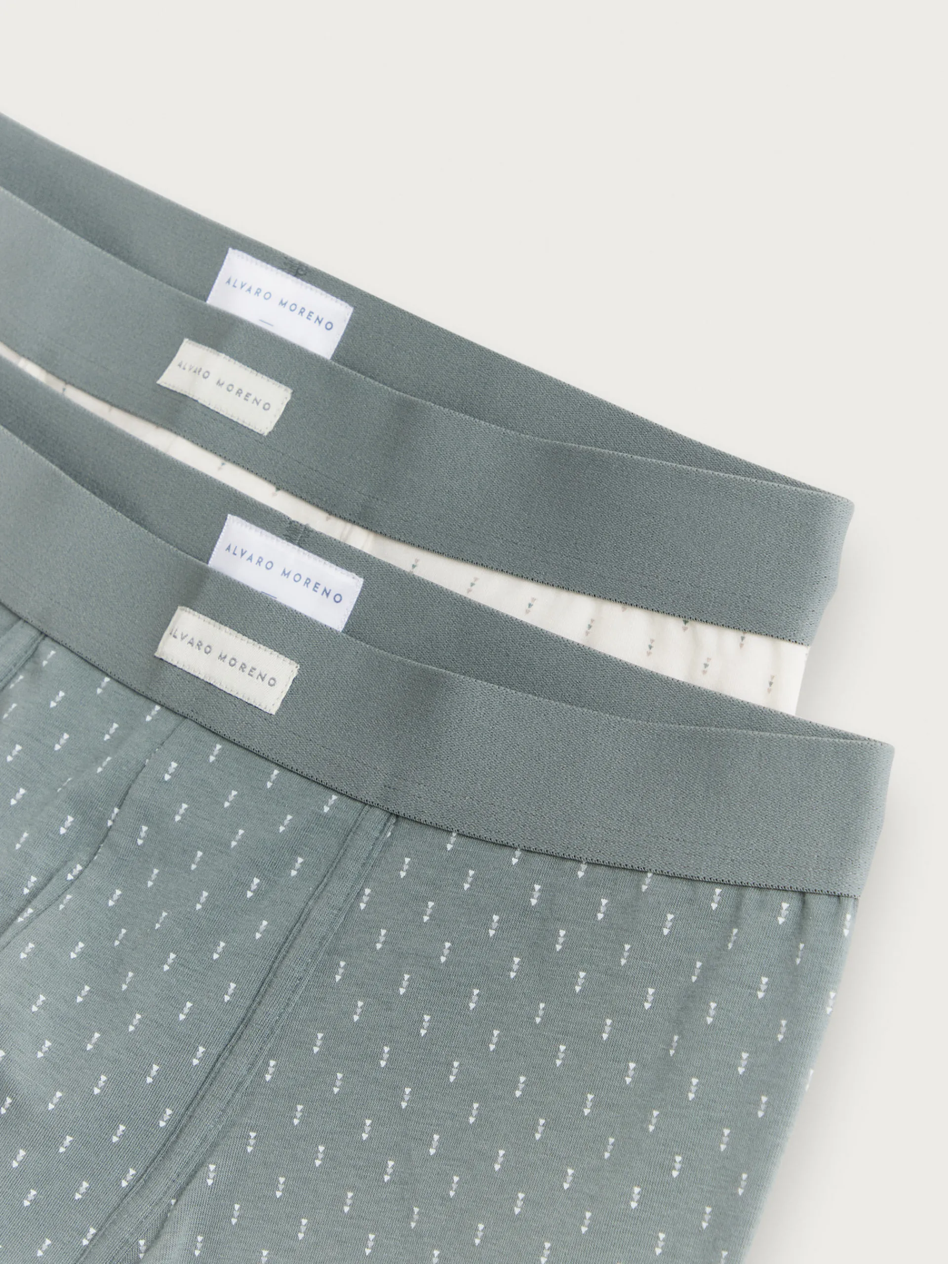 Ropa Interior-Alvaro Moreno BOXER ETHNIC Verde