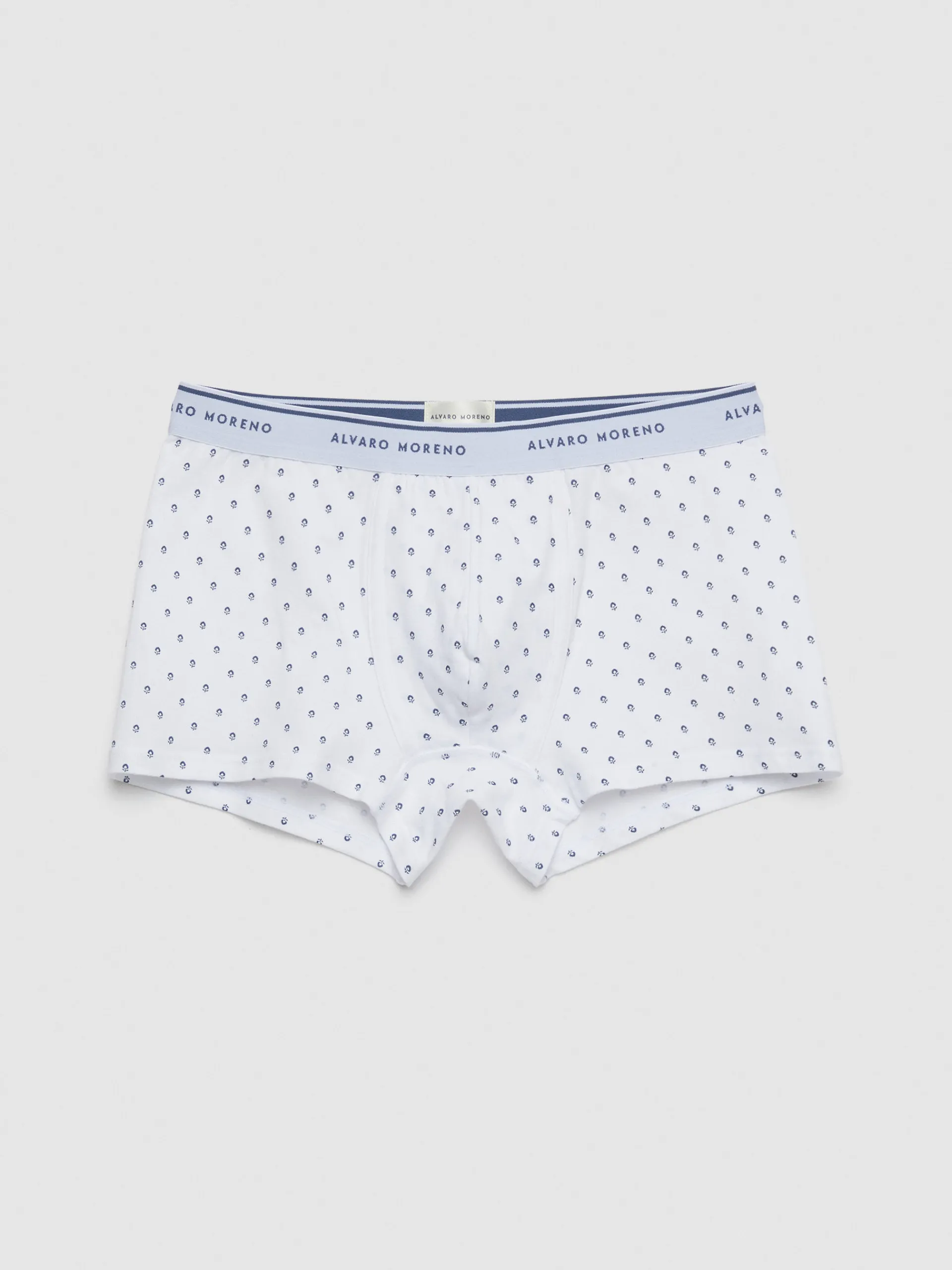 Ropa Interior-Alvaro Moreno BOXER FLOR Azul Marino