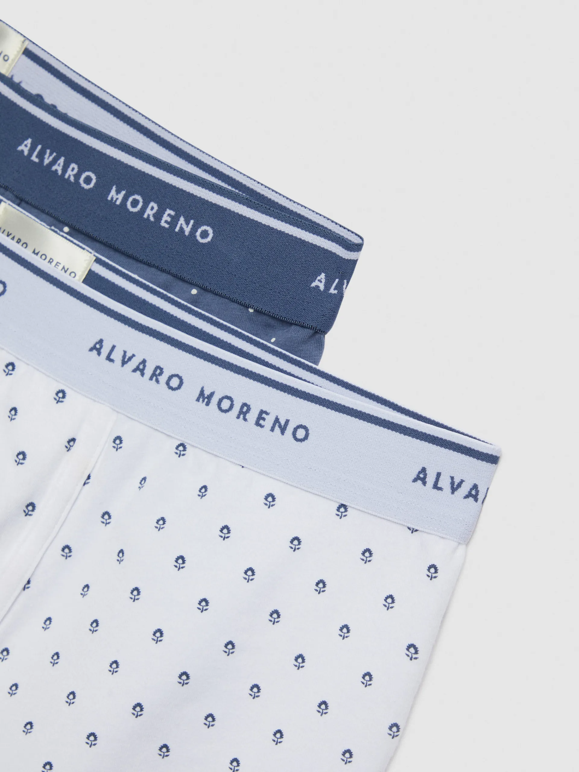 Ropa Interior-Alvaro Moreno BOXER FLOR Azul Marino