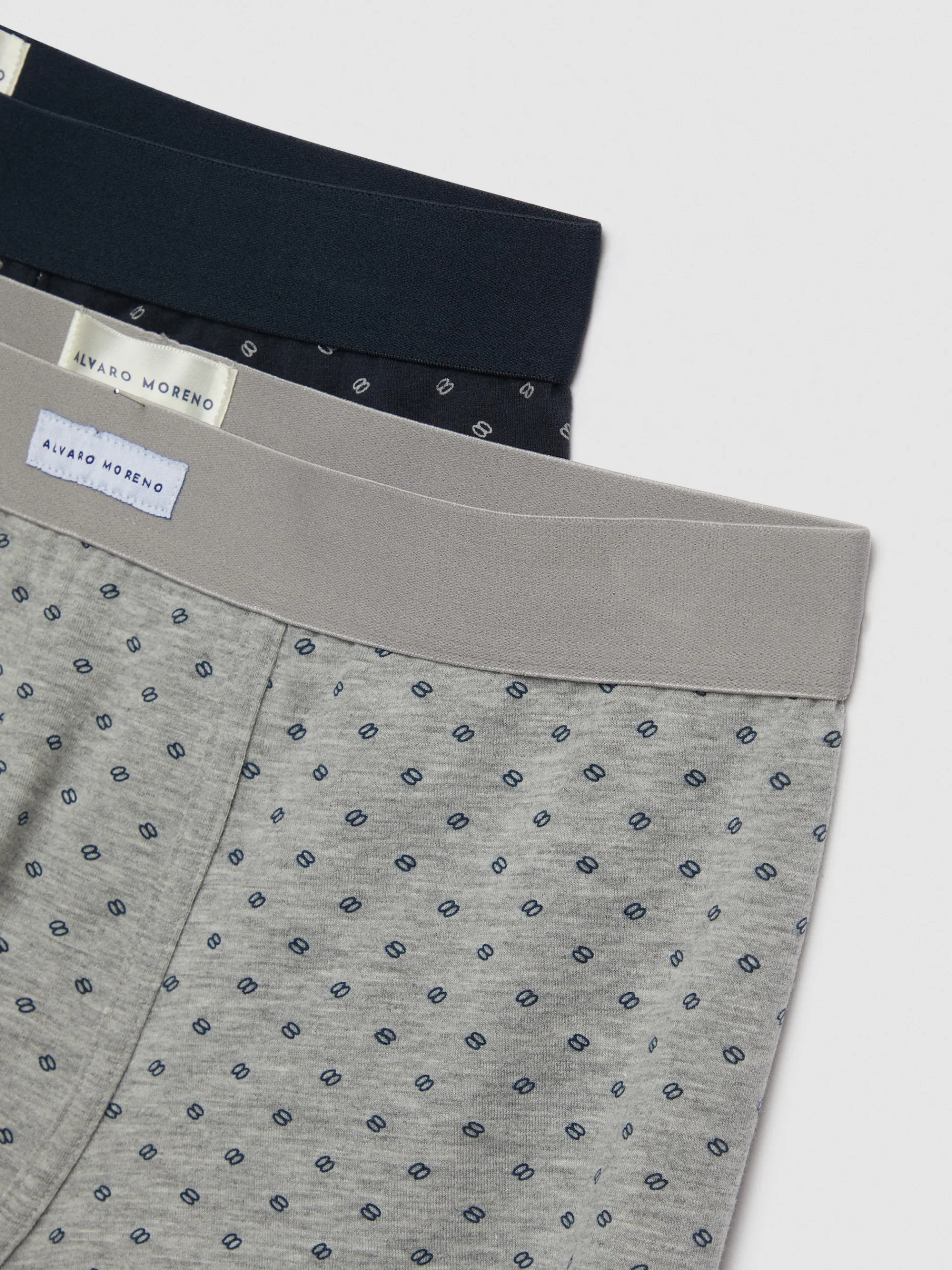 Ropa Interior-Alvaro Moreno BOXER GRAIN Azul Marino