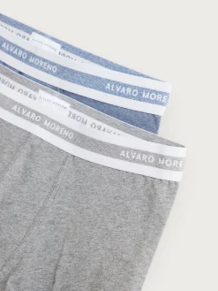 Ropa Interior-Alvaro Moreno BOXER MELANGE Gris