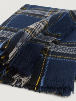 Bufandas-Alvaro Moreno BUFANDA CHECKS Azul Marino