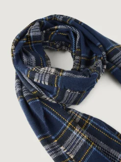 Bufandas-Alvaro Moreno BUFANDA CHECKS Azul Marino
