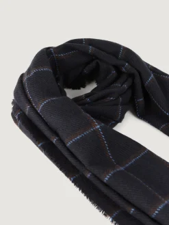 Bufandas-Alvaro Moreno BUFANDA CHECKS Azul Marino