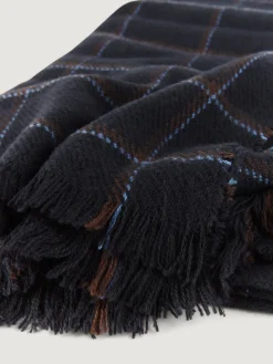 Bufandas-Alvaro Moreno BUFANDA CHECKS Azul Marino