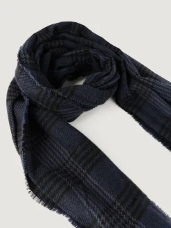 Bufandas-Alvaro Moreno BUFANDA CHECKS Azul Marino