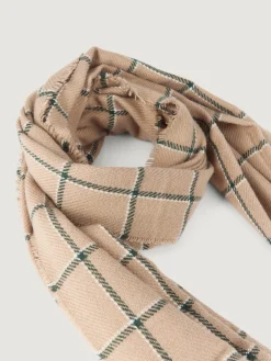 Bufandas-Alvaro Moreno BUFANDA CHECKS MARRÓN Marrón