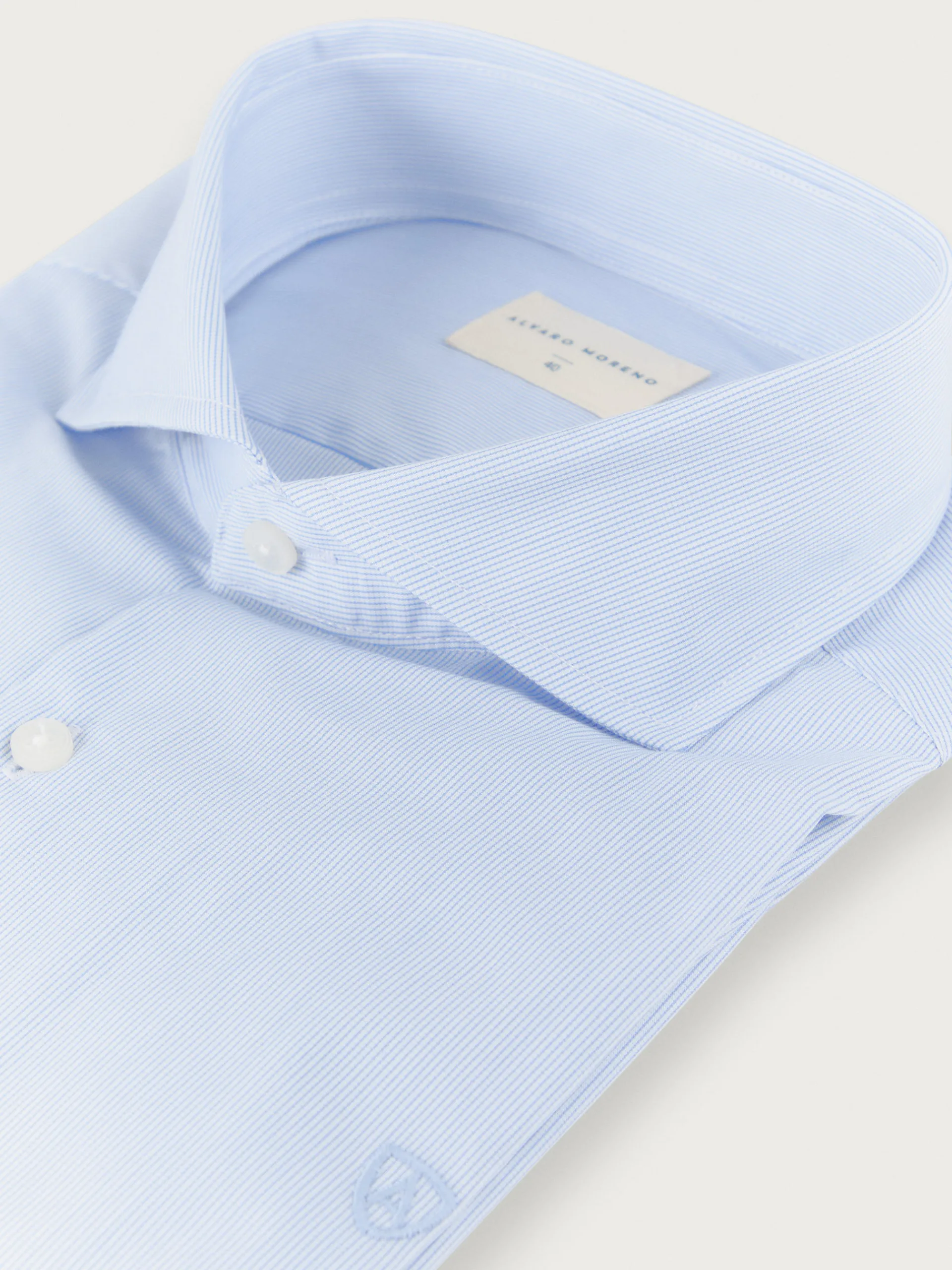 Camisas Vestir|Camisas Vestir-Alvaro Moreno CAMISA COMFORT MICRO CHECKS Celeste