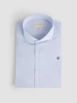 Camisas Vestir|Camisas Vestir-Alvaro Moreno CAMISA COMFORT RAYAS Celeste