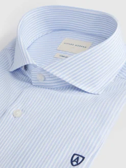 Camisas Vestir|Camisas Vestir-Alvaro Moreno CAMISA COMFORT RAYAS Celeste