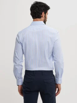 Camisas Vestir|Camisas Vestir-Alvaro Moreno CAMISA COMFORT RAYAS Celeste