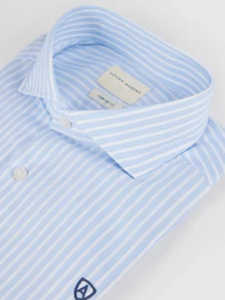 Camisas Vestir|Camisas Vestir-Alvaro Moreno CAMISA COMFORT RAYAS Celeste