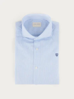 Camisas Vestir|Camisas Vestir-Alvaro Moreno CAMISA COMFORT RAYAS Celeste