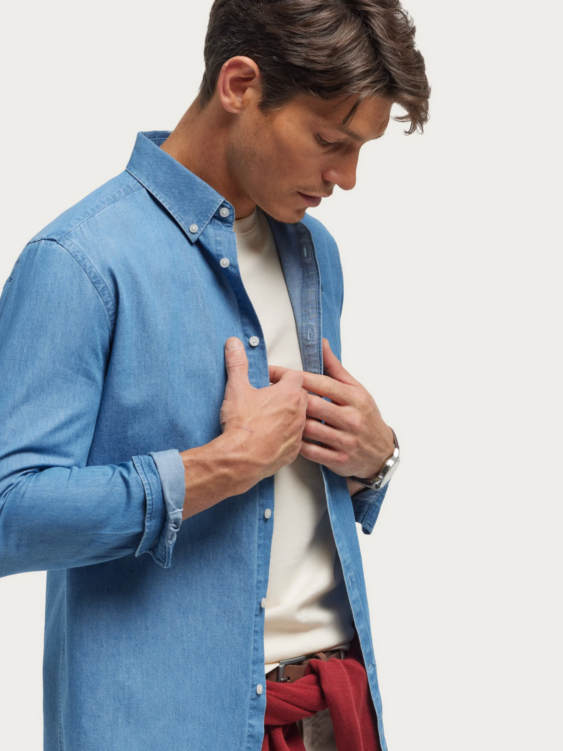 Casual-Alvaro Moreno CAMISA DENIM B.DOWN Azul