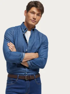 Casual-Alvaro Moreno CAMISA DENIM B.DOWN Azul Marino