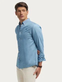 Casual-Alvaro Moreno CAMISA DENIM B.DOWN Celeste