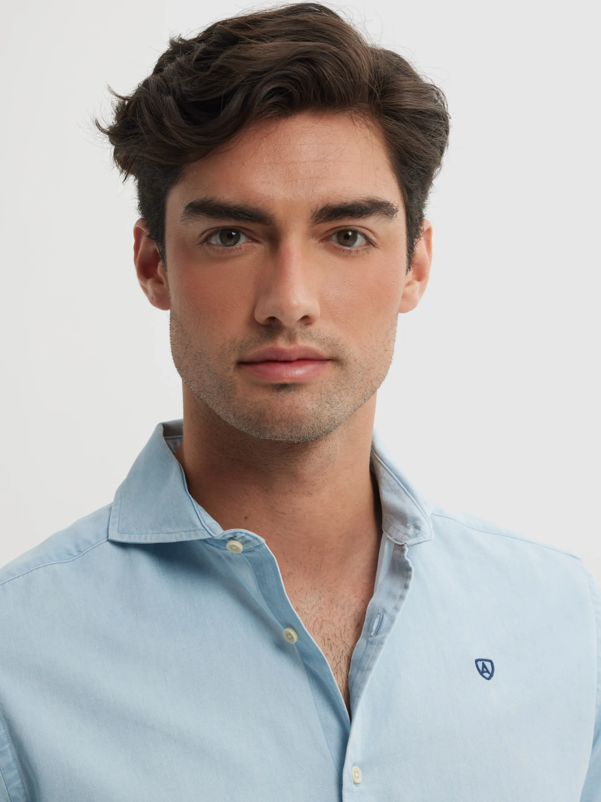Casual-Alvaro Moreno CAMISA DENIM JACK Celeste