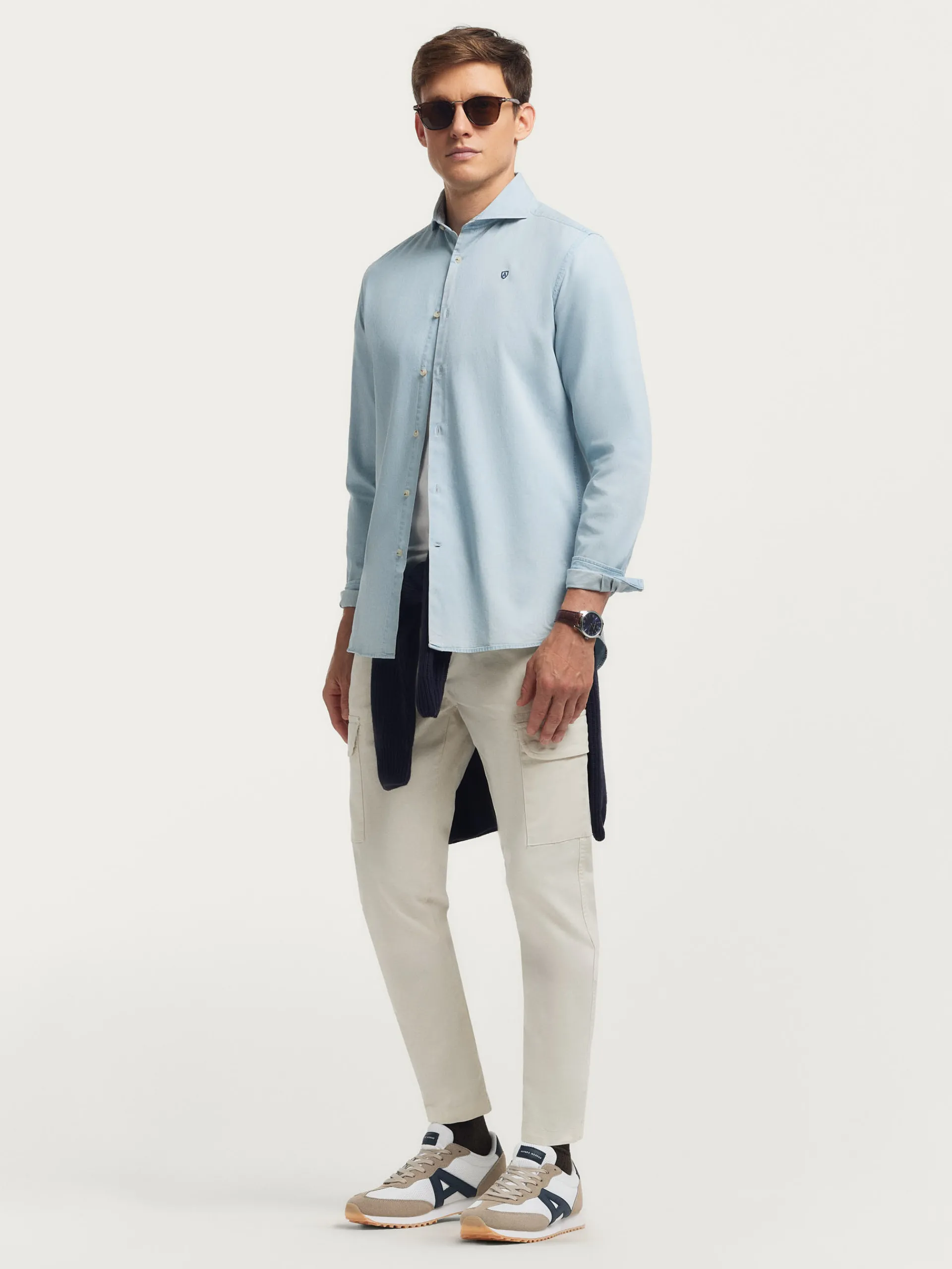 Casual-Alvaro Moreno CAMISA DENIM JACK Celeste