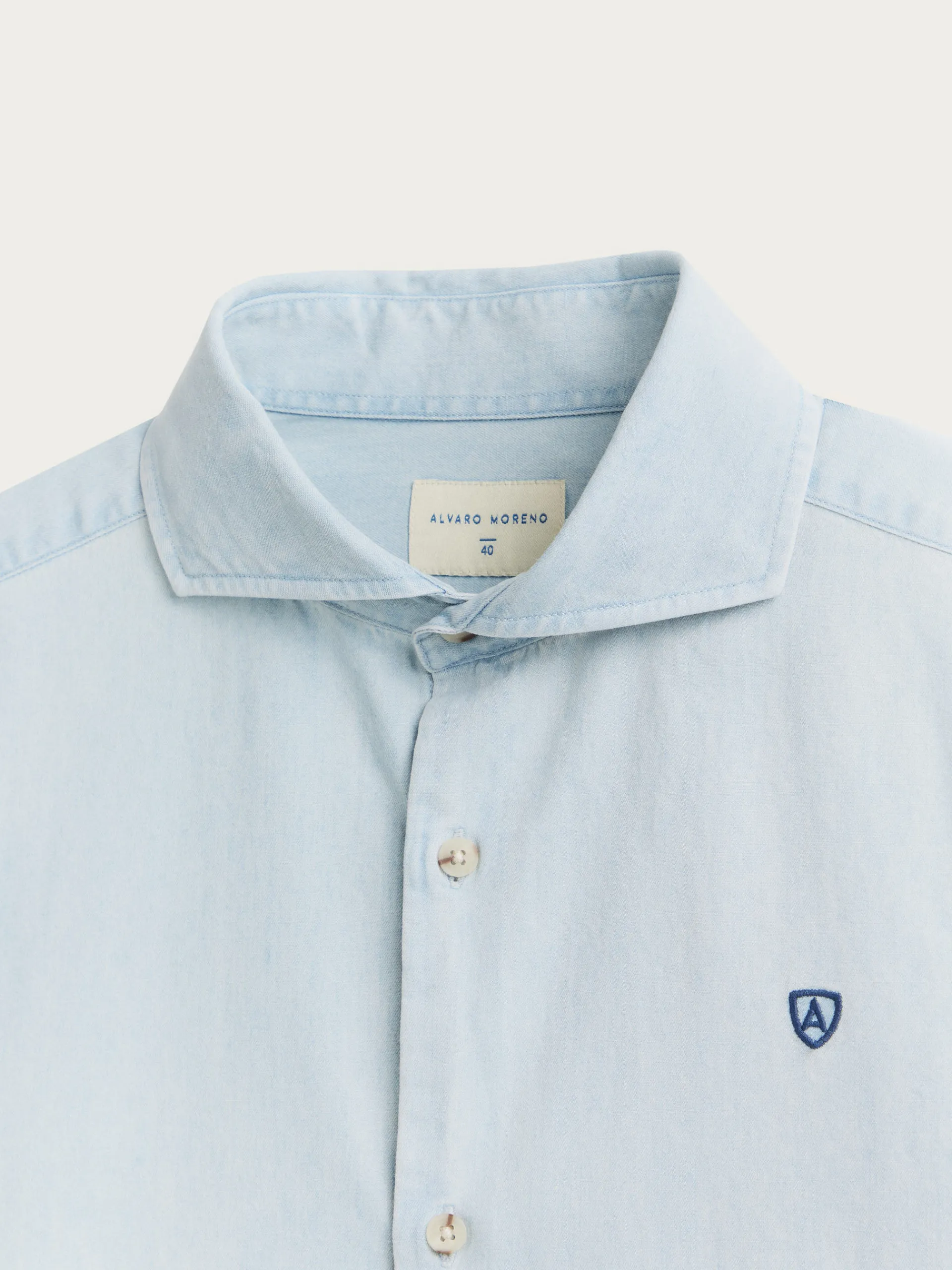 Casual-Alvaro Moreno CAMISA DENIM JACK Celeste