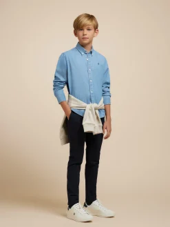 Camisas-Alvaro Moreno CAMISA DENIM KIDS Azul