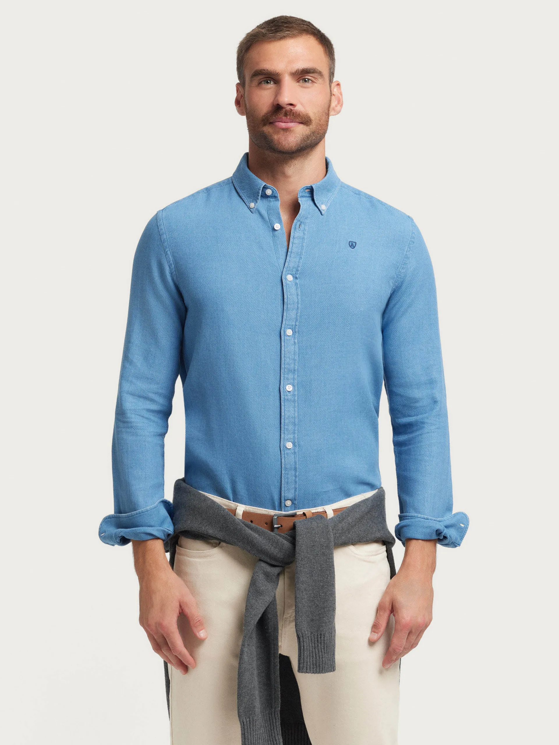 Casual-Alvaro Moreno CAMISA DENIM NIDO Azul