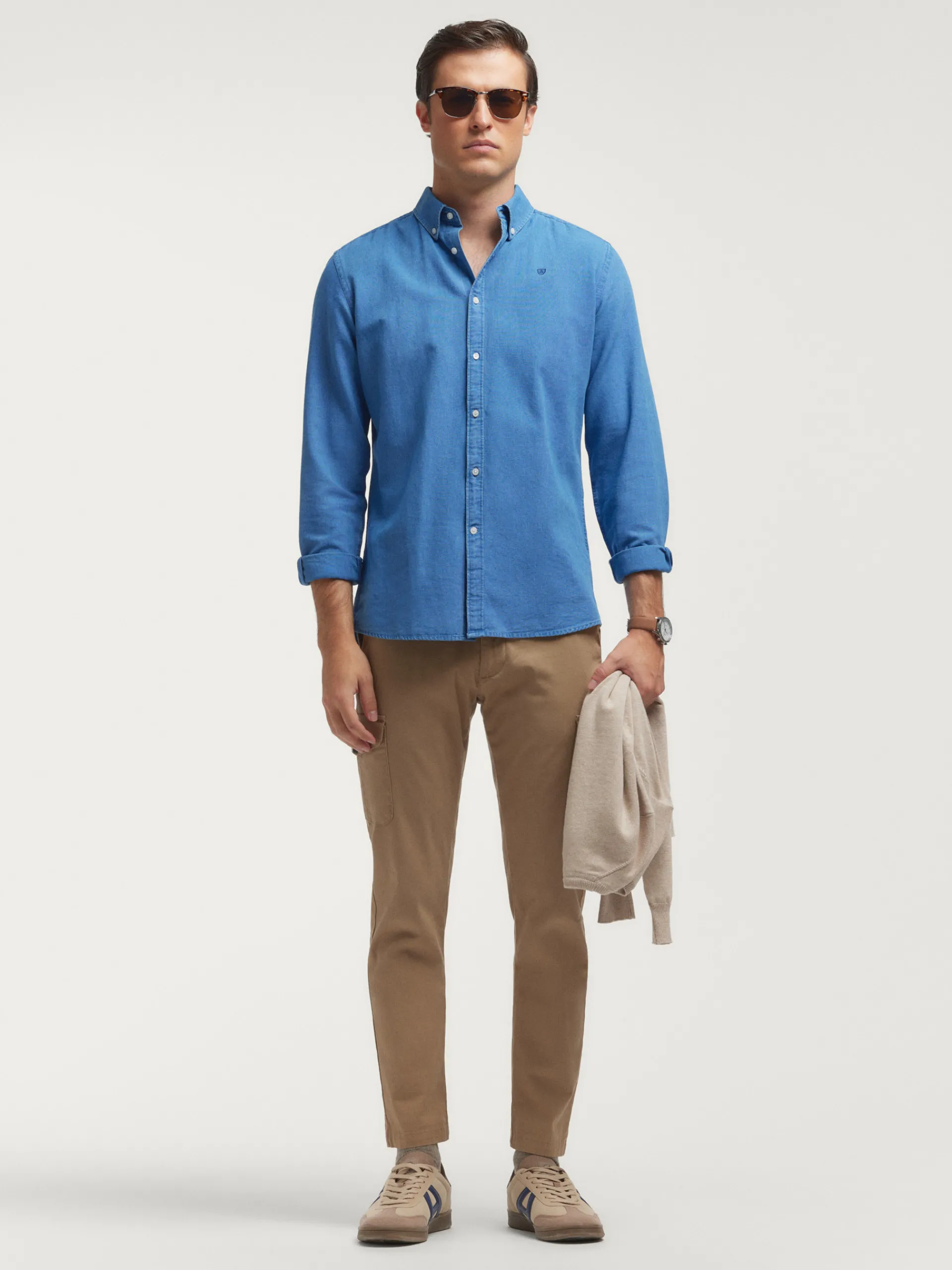 Casual-Alvaro Moreno CAMISA DENIM OXFORD Azul