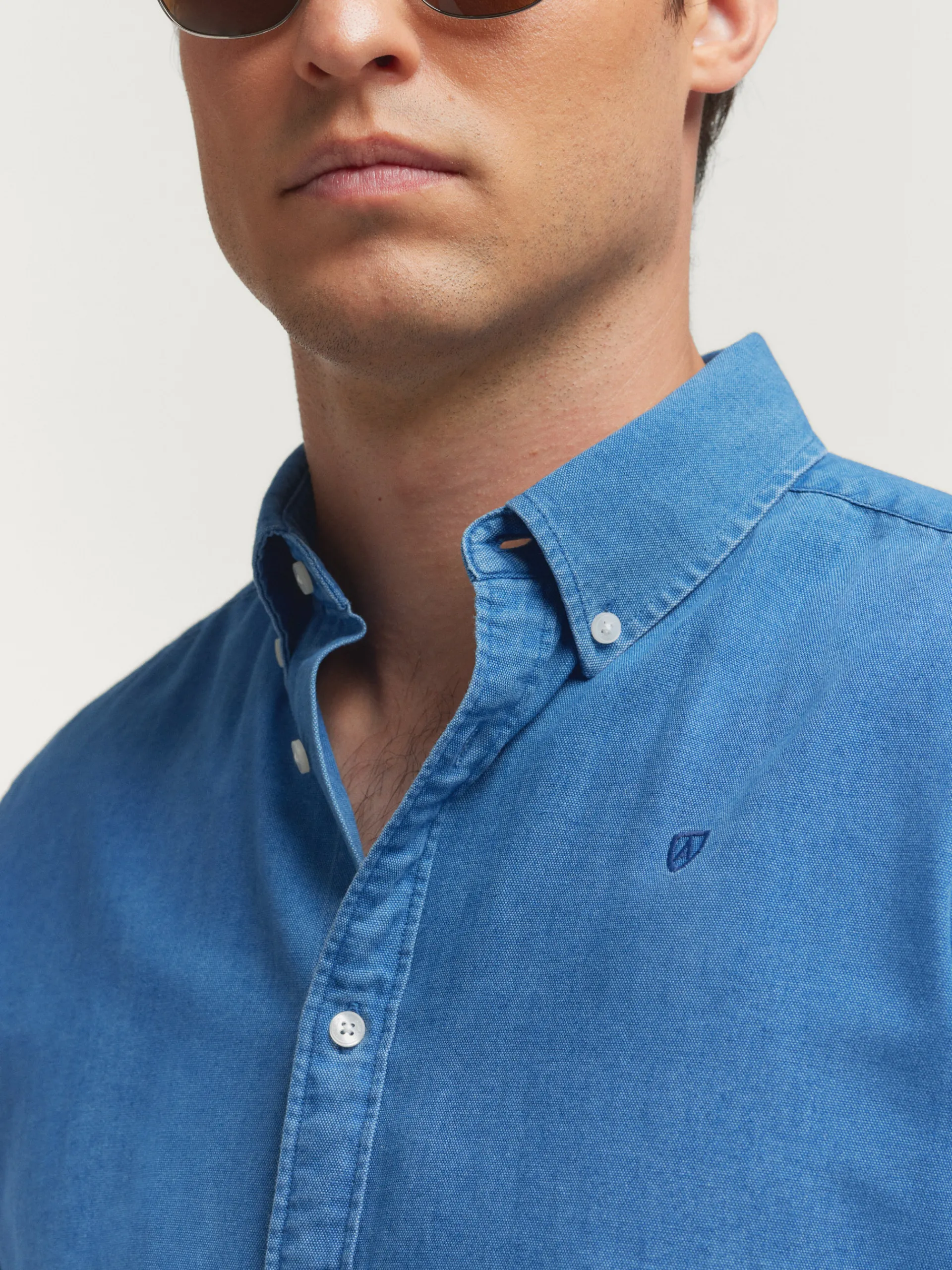 Casual-Alvaro Moreno CAMISA DENIM OXFORD Azul