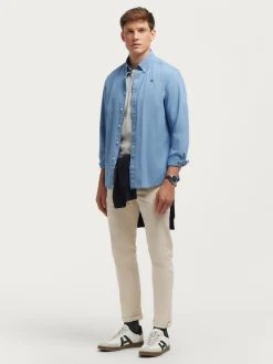 Casual-Alvaro Moreno CAMISA DENIM RAYAS Azul