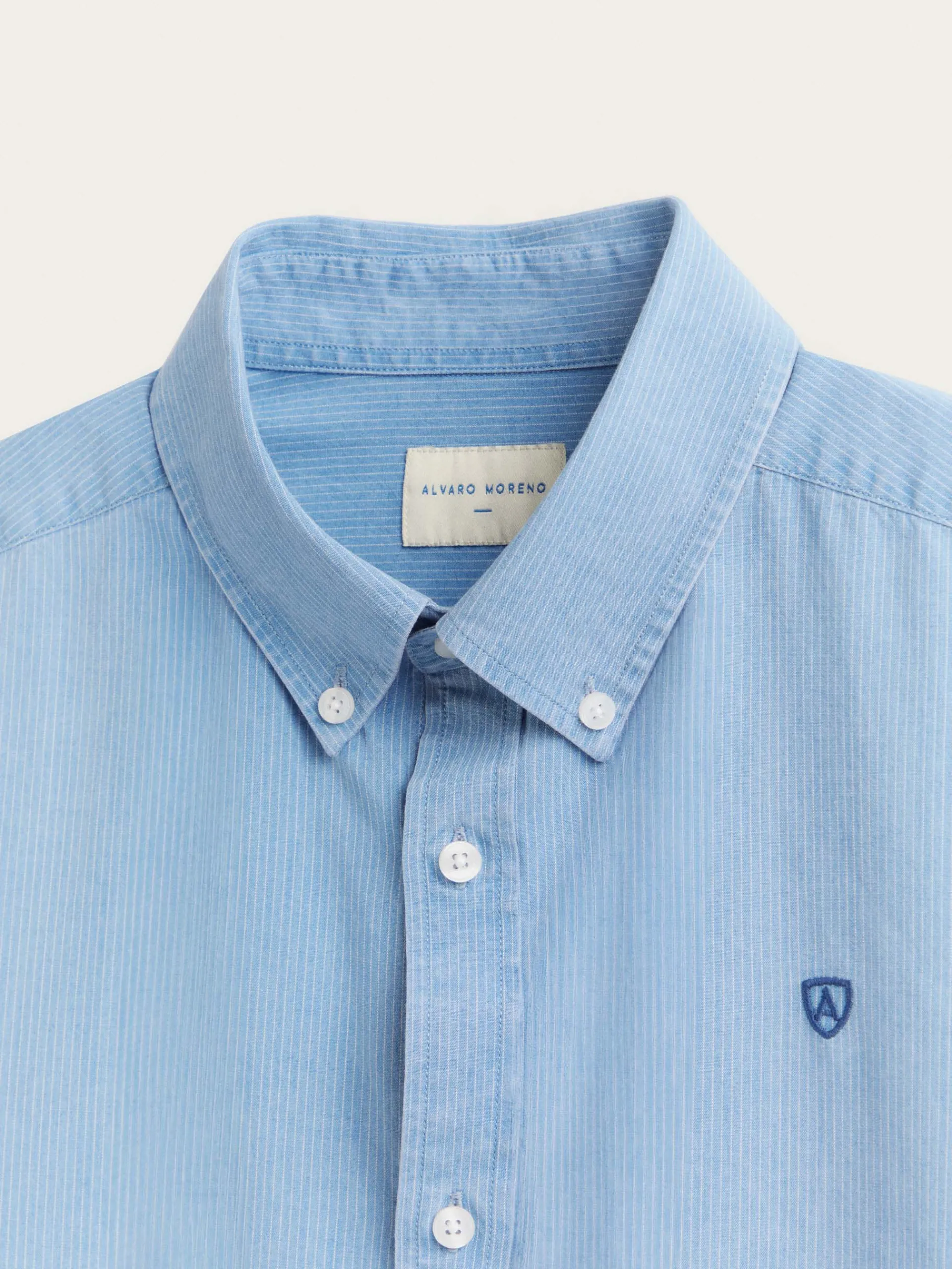 Casual-Alvaro Moreno CAMISA DENIM RAYAS Azul