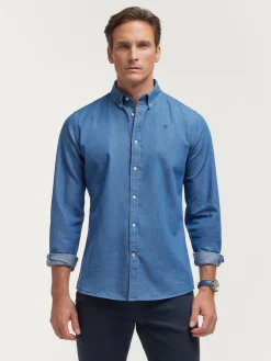 Casual-Alvaro Moreno CAMISA DENIM SLUB Azul