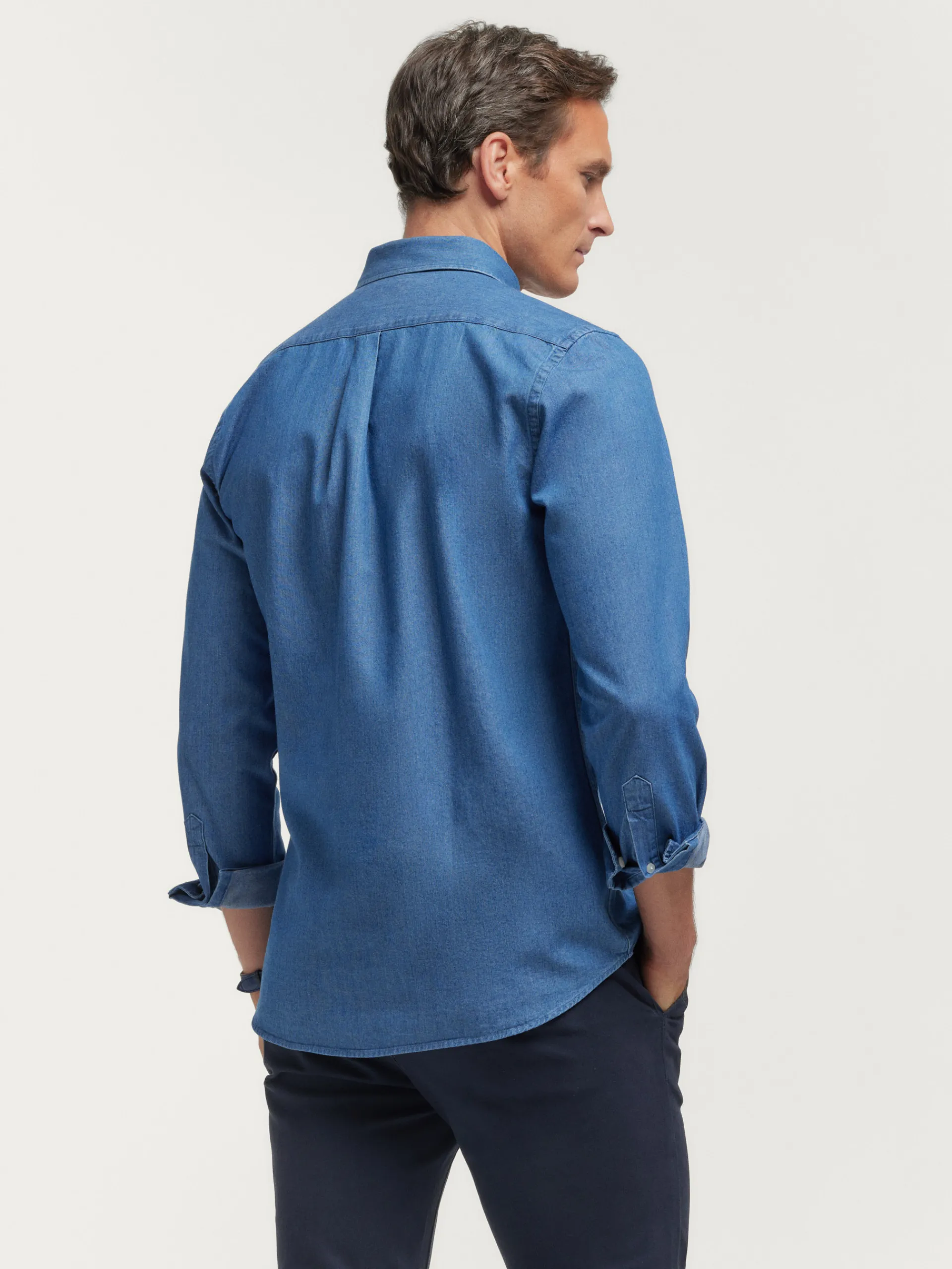 Casual-Alvaro Moreno CAMISA DENIM SLUB Azul