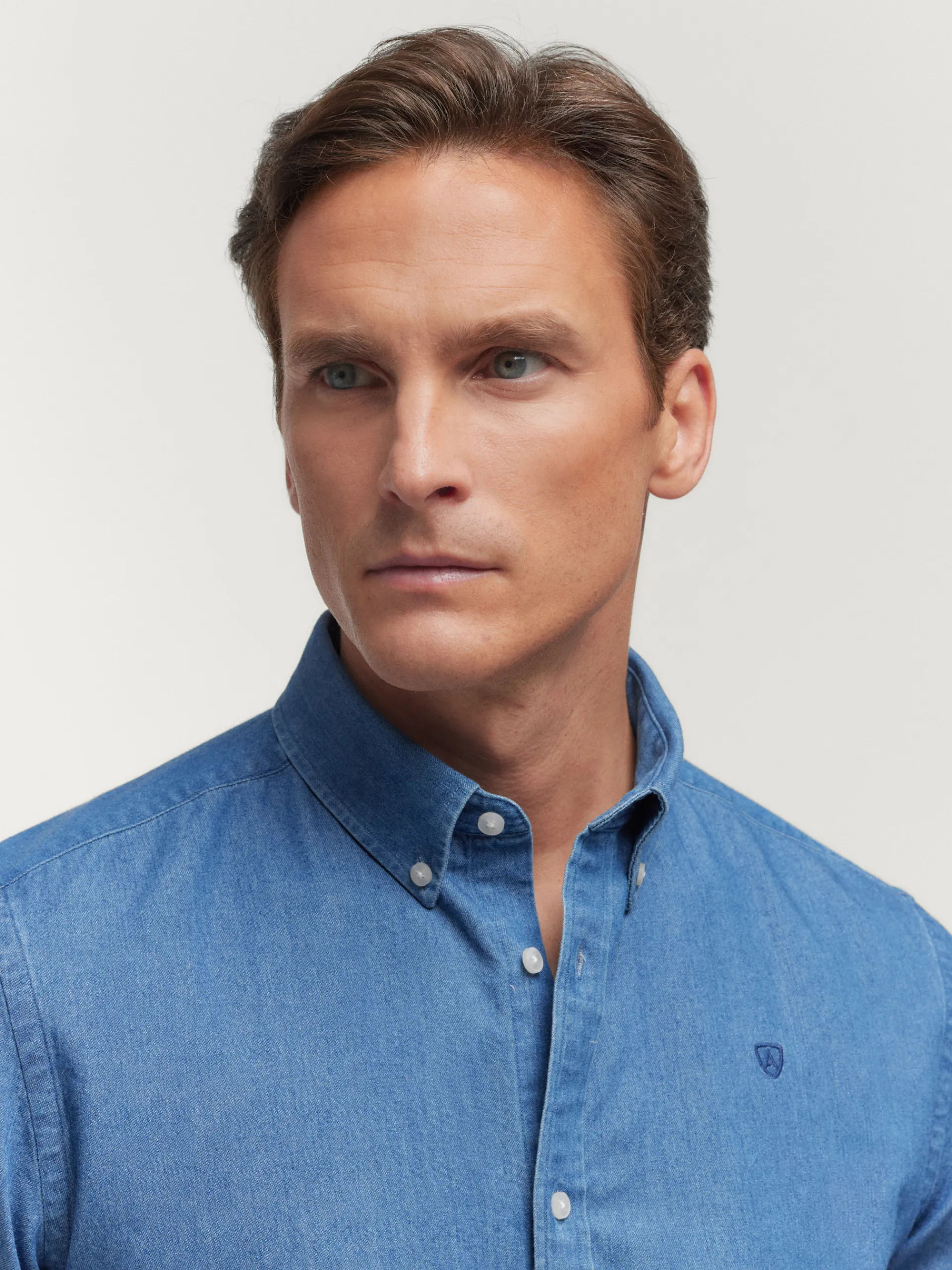 Casual-Alvaro Moreno CAMISA DENIM SLUB Azul