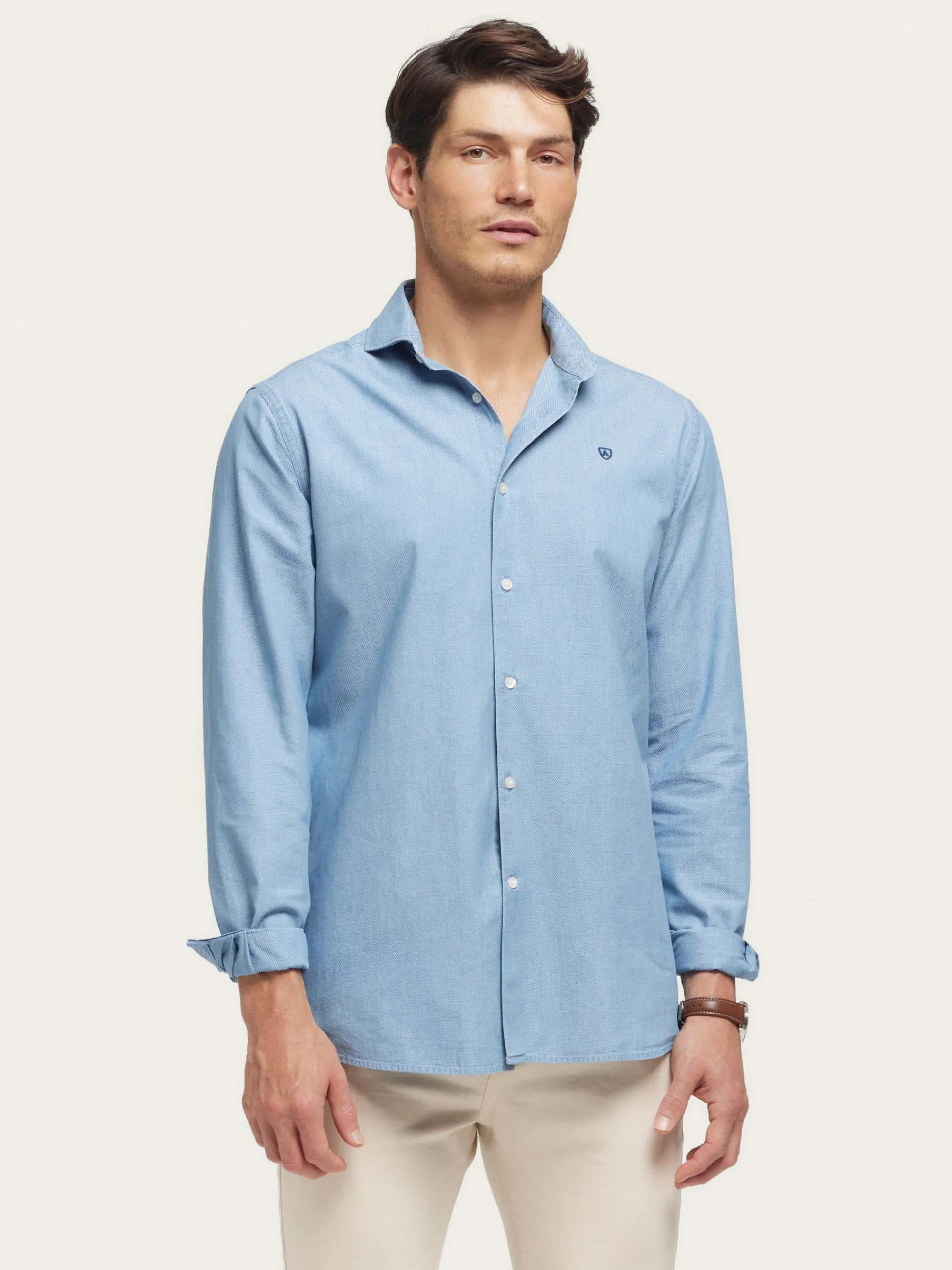 Casual-Alvaro Moreno CAMISA DENIM STRUCTURE Azul