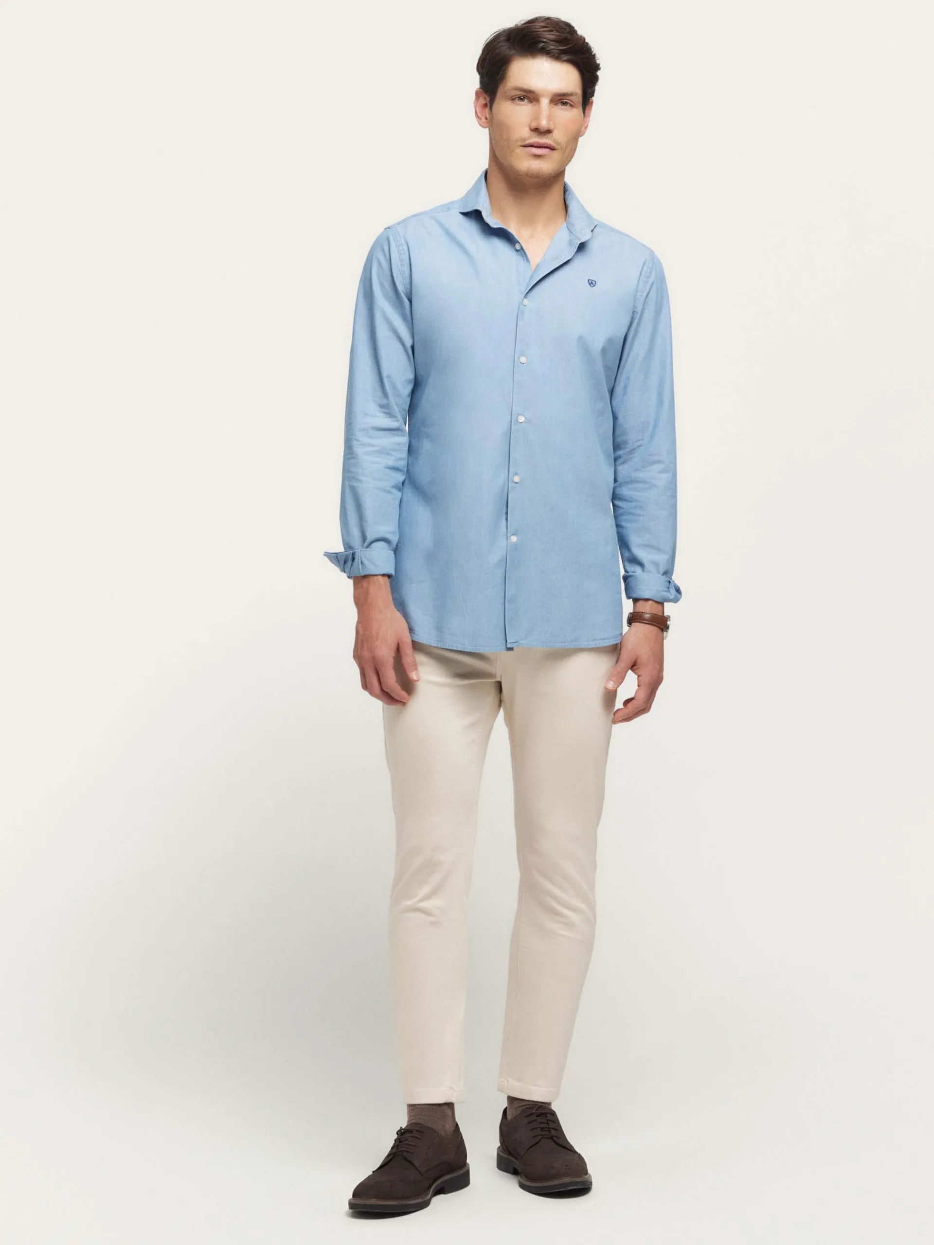 Casual-Alvaro Moreno CAMISA DENIM STRUCTURE Azul