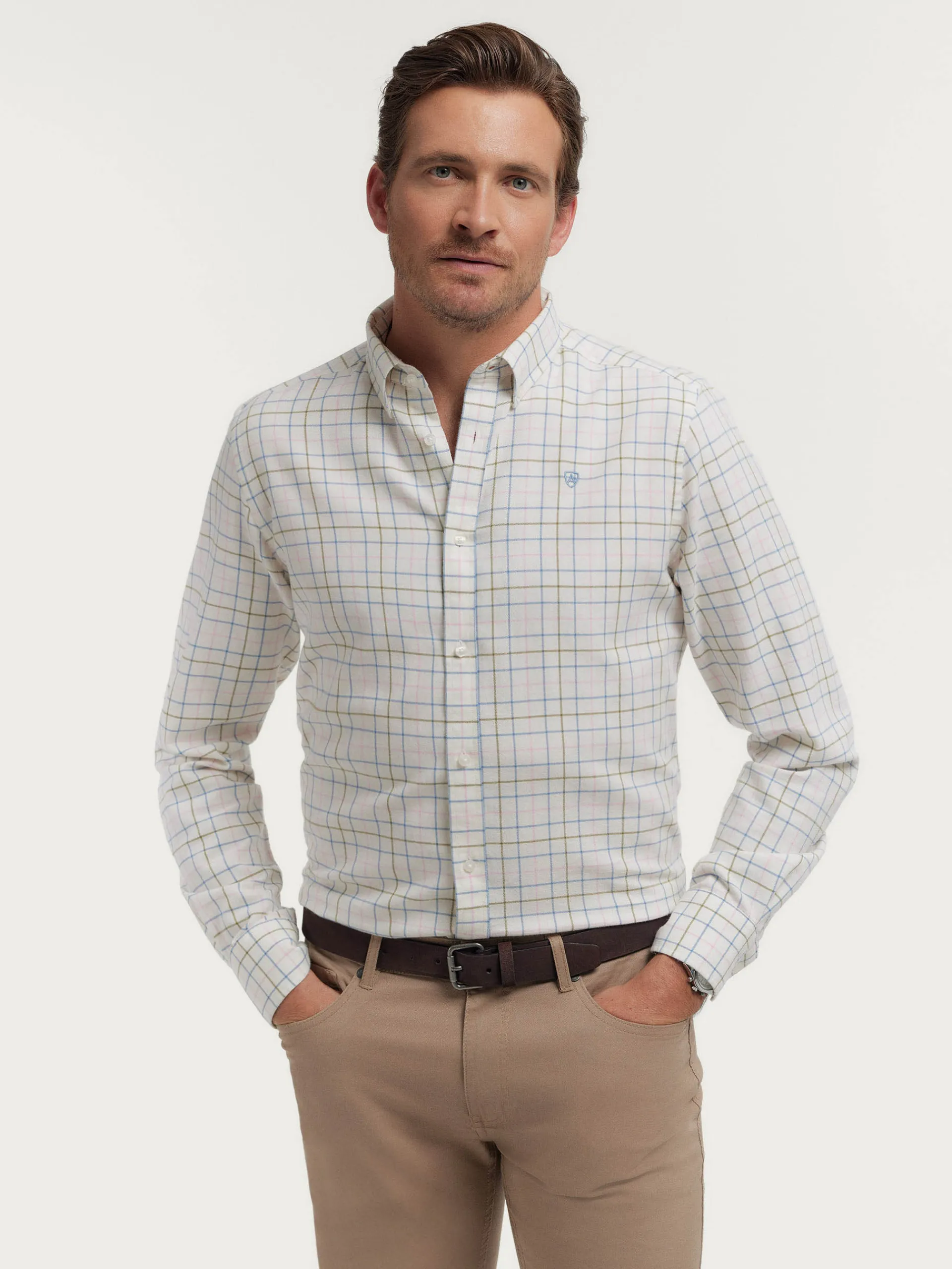 Franela-Alvaro Moreno CAMISA FLANNEL CHECKS Azul